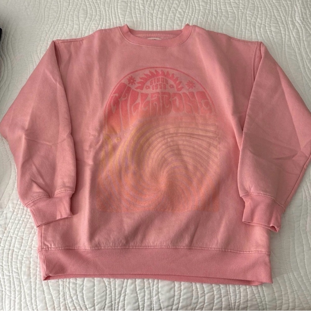Billabong Pink Crewneck Sweatshirt